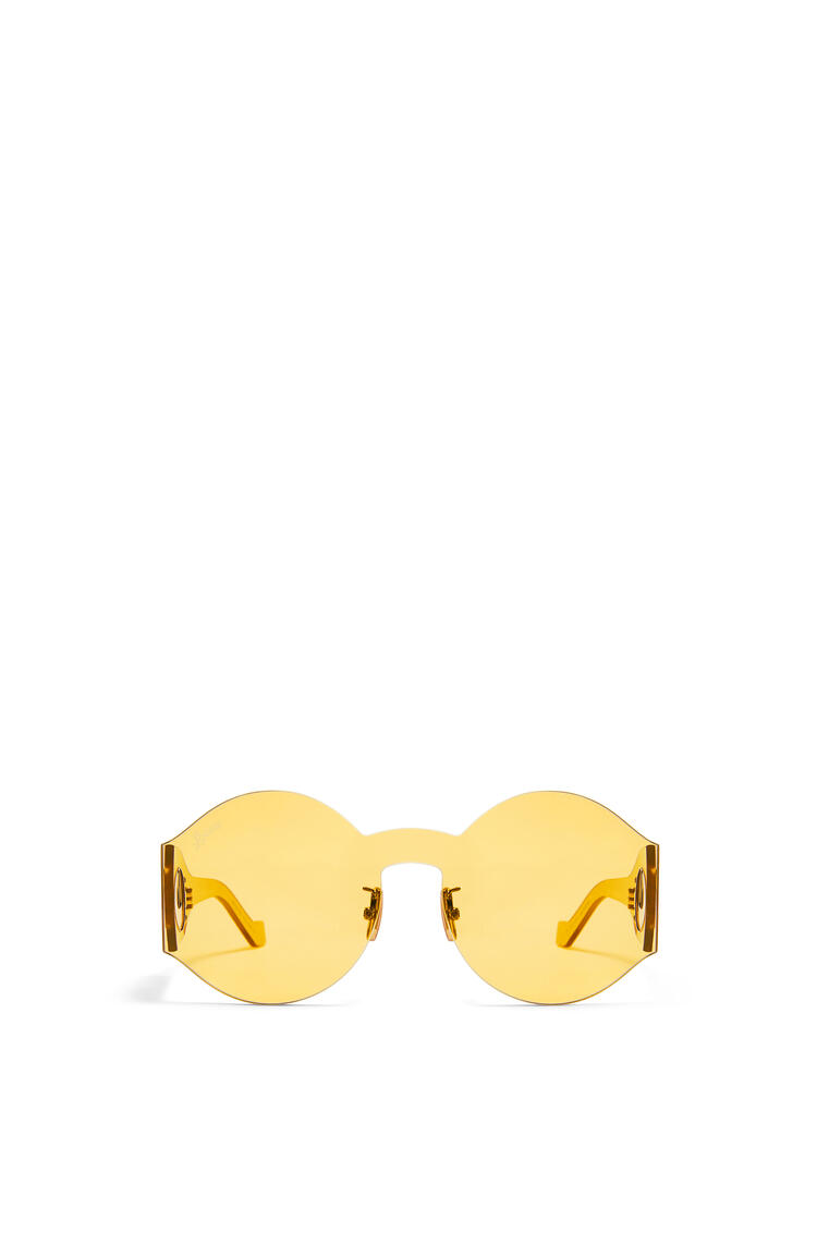 LOEWE Round mask sunglasses in nylon Yellow