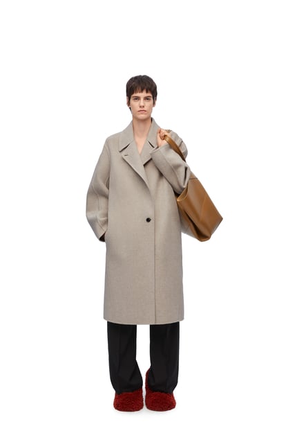 LOEWE Coat in wool and cashmere Light Beige/Taupe plp_rd