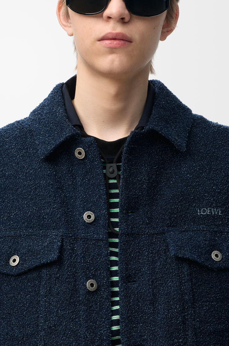 LOEWE Veste Trucker en denim Bleu Denim Foncé