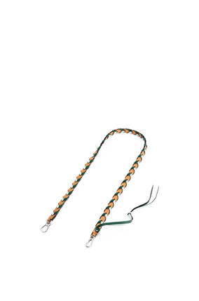 LOEWE Thin Braided strap in classic calfskin Amber/Mint plp_rd