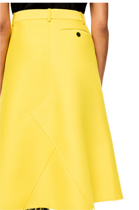 LOEWE Midi skirt in wool and silk Yellow plp_rd