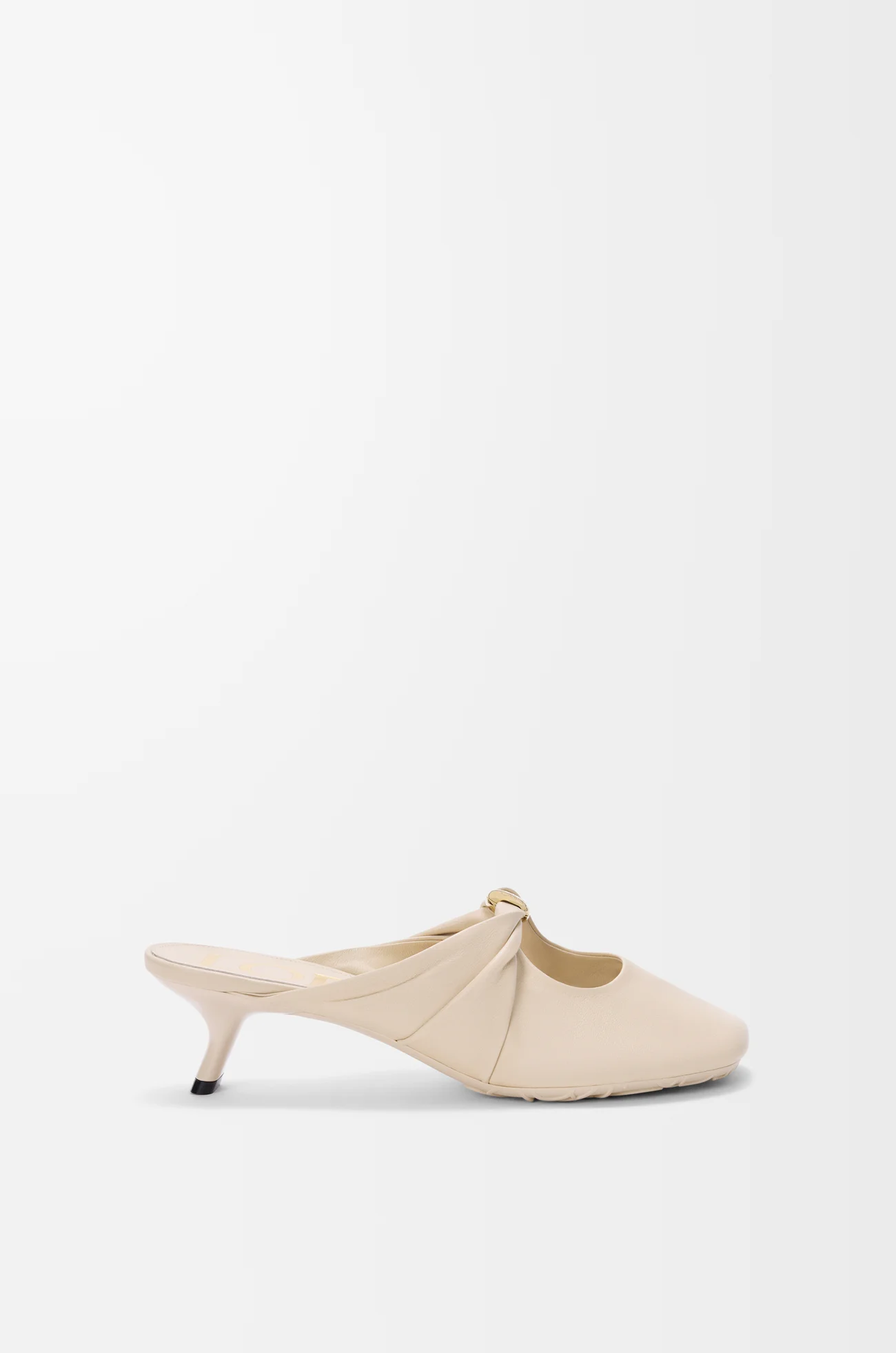 LOEWE Pebble Soft mule in nappa lambskin Dough