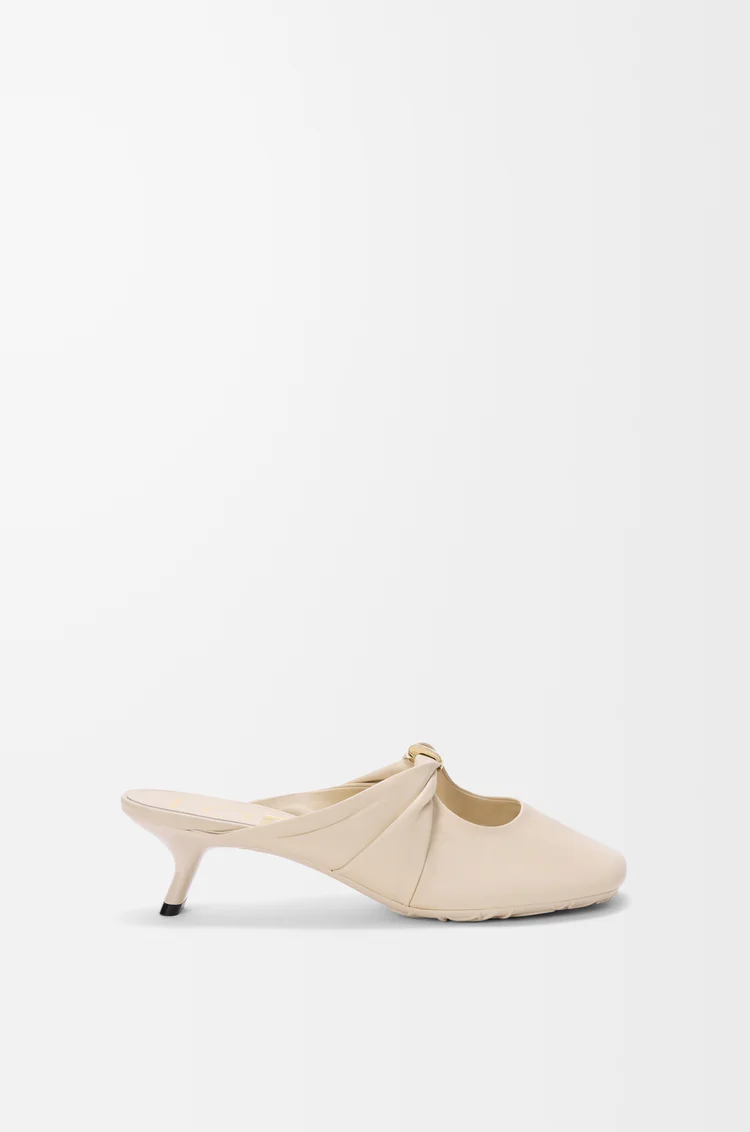 LOEWE Pebble Soft mule in nappa lambskin Dough