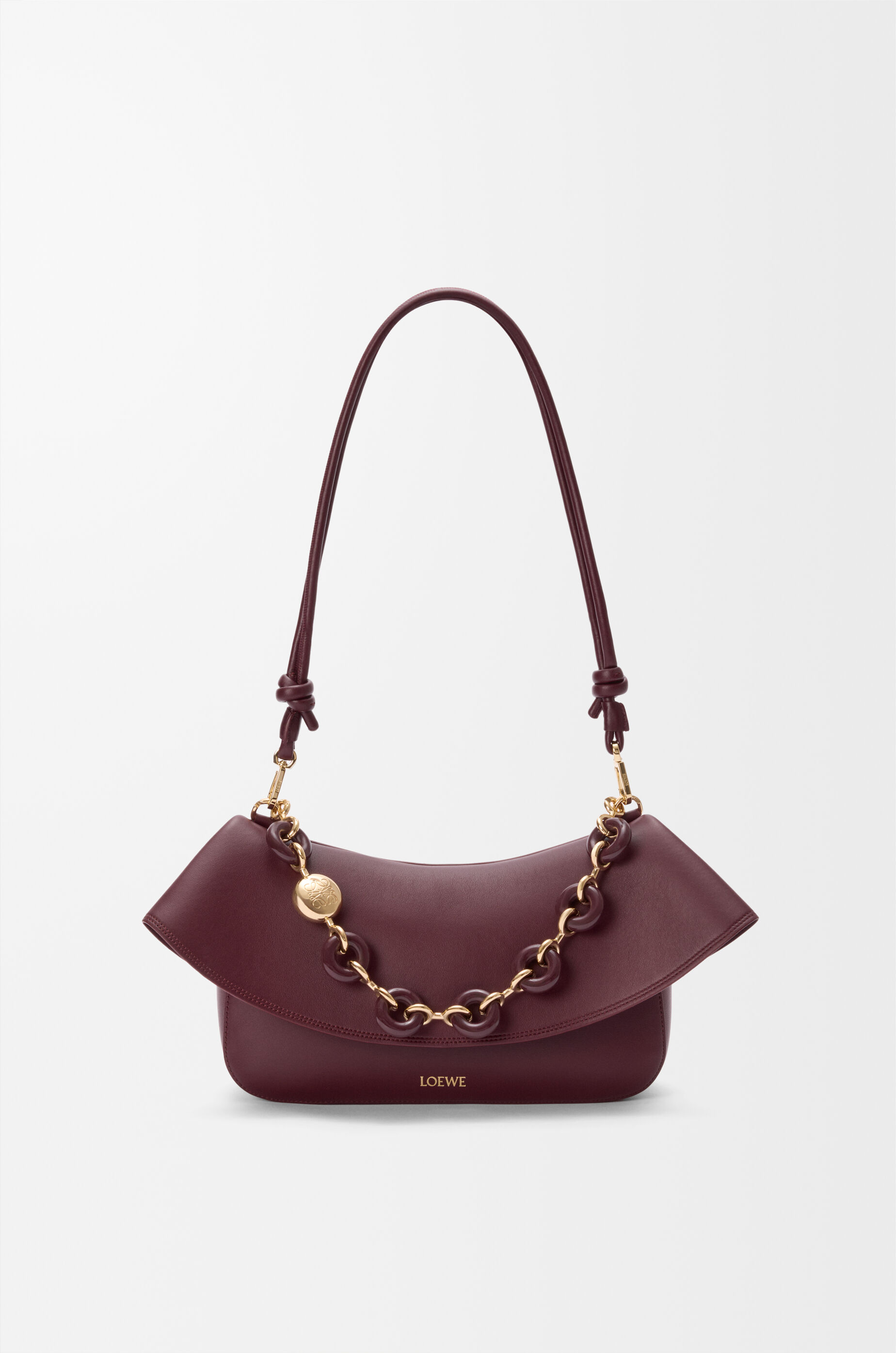 Medium Ola bag in smooth calfskin Red - LOEWE