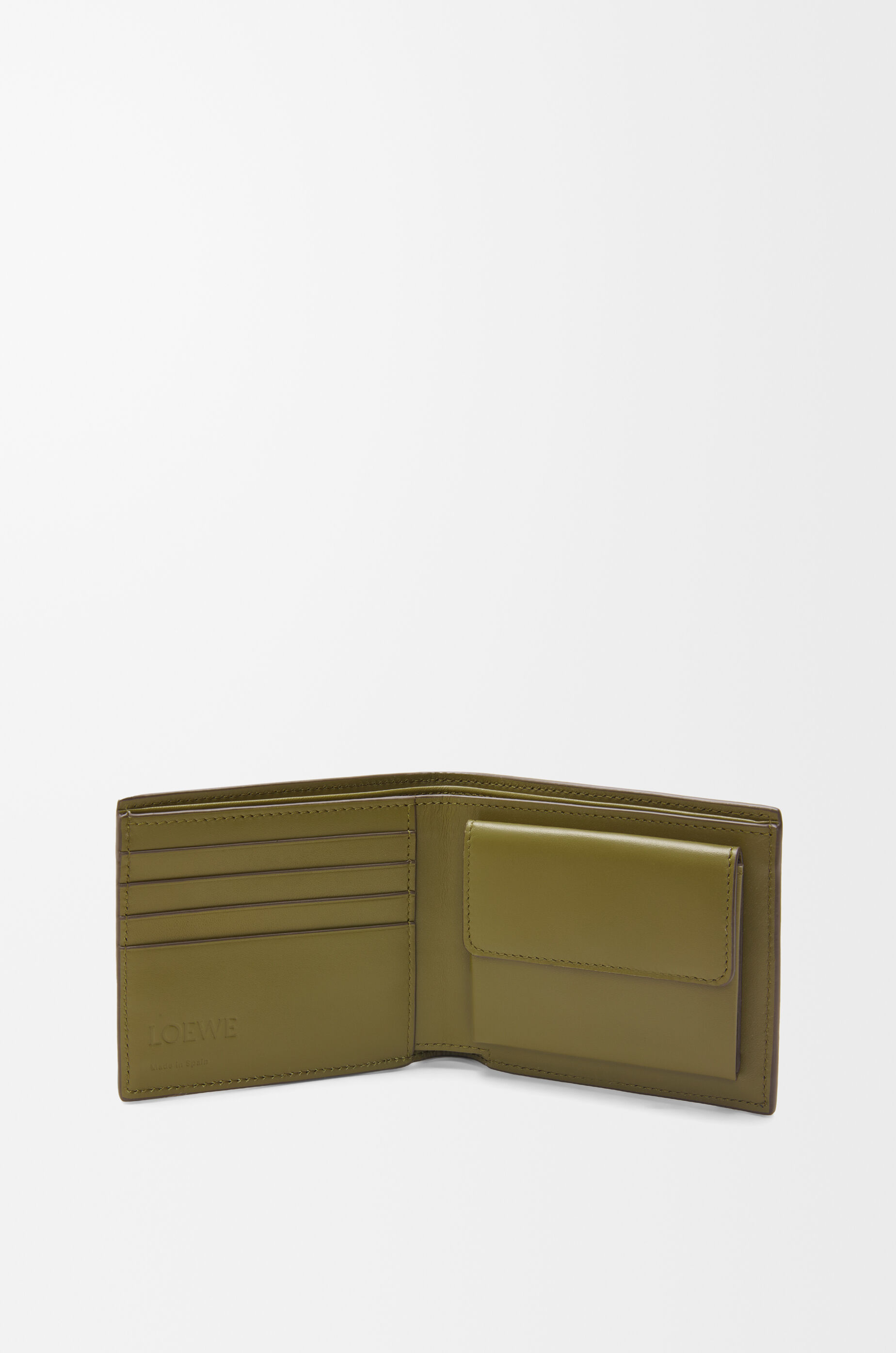 バイフォールド コインウォレット（ソフトグレインカーフ） オリーブ - LOEWE