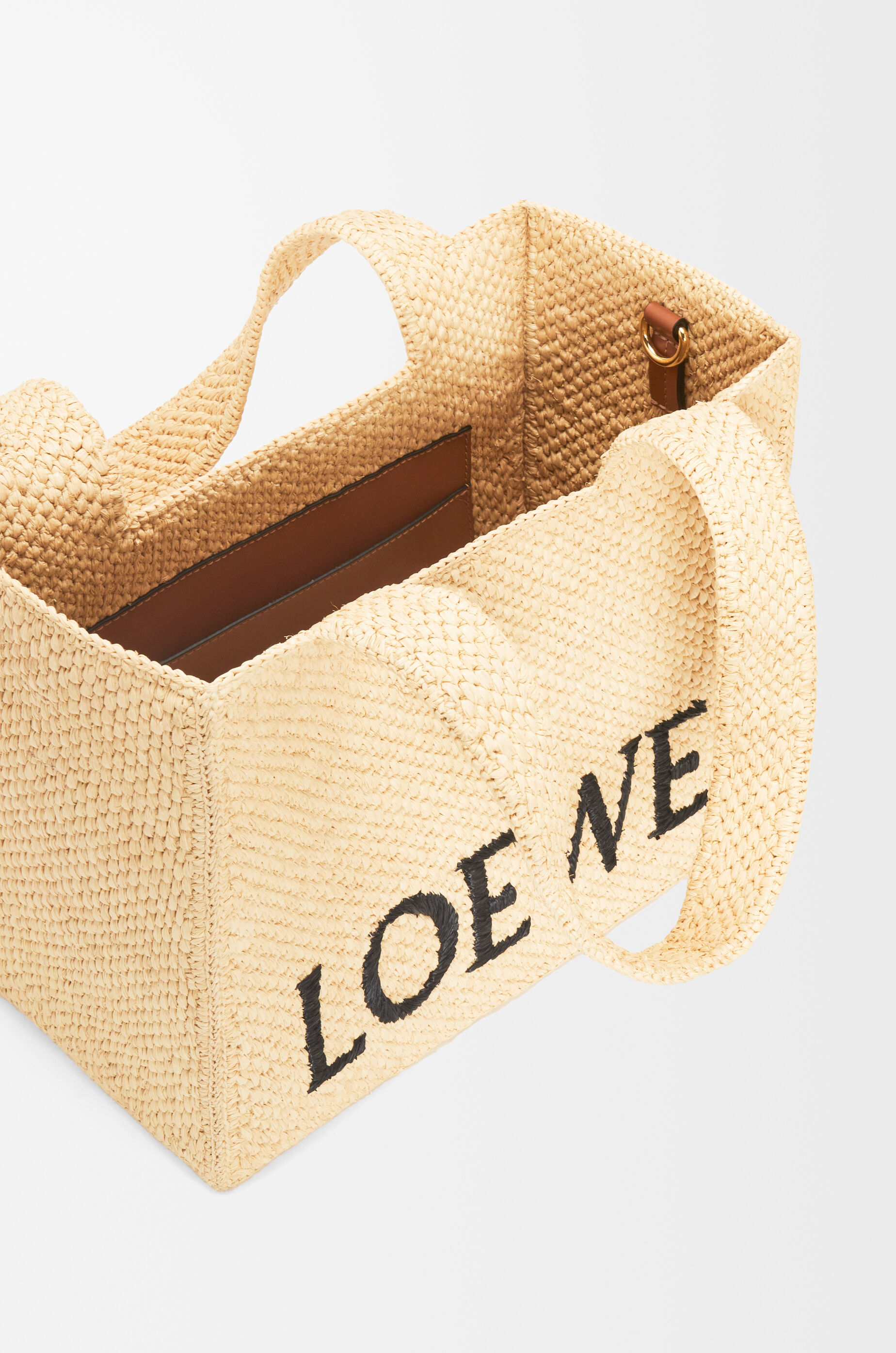 ロエベフォント トート ミディアム（ラフィア） ベージュ - LOEWE