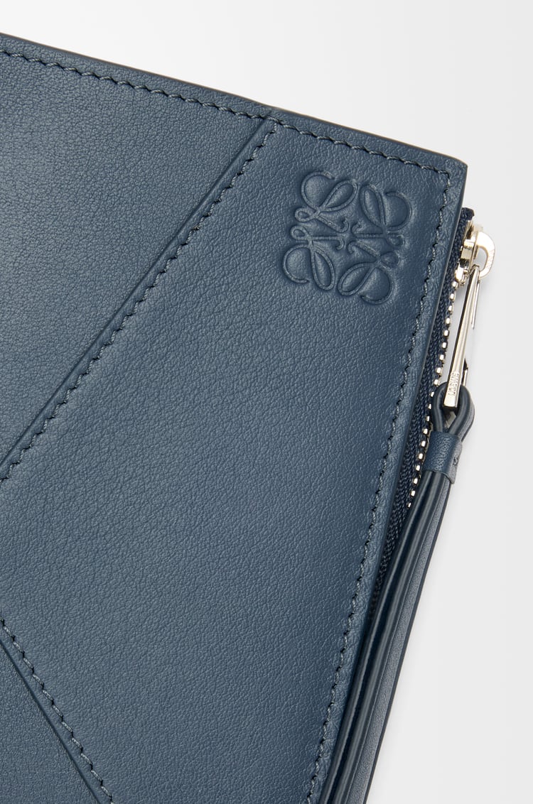 LOEWE パズル スリム コンパクト ウォレット（クラシックカーフ） インディゴダイ