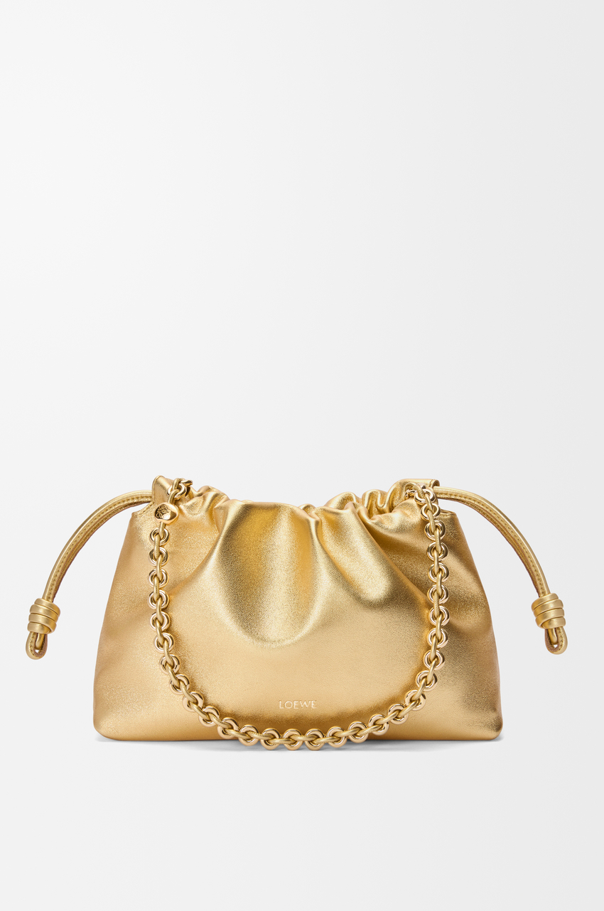 Medium Flamenco purse in laminated lambskin