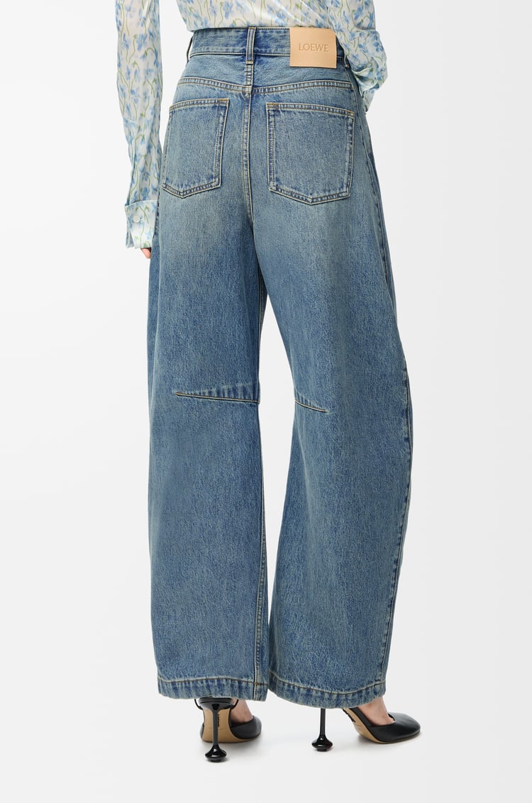 LOEWE Pantalón vaquero barrel Anagram en denim Denim