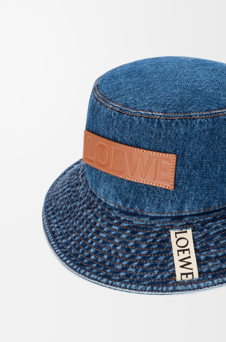 LOEWE 单宁布渔夫帽 蓝色