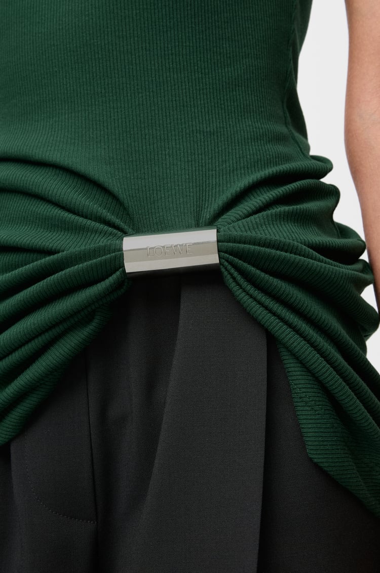 LOEWE Canotta in cotone Verde Scuro