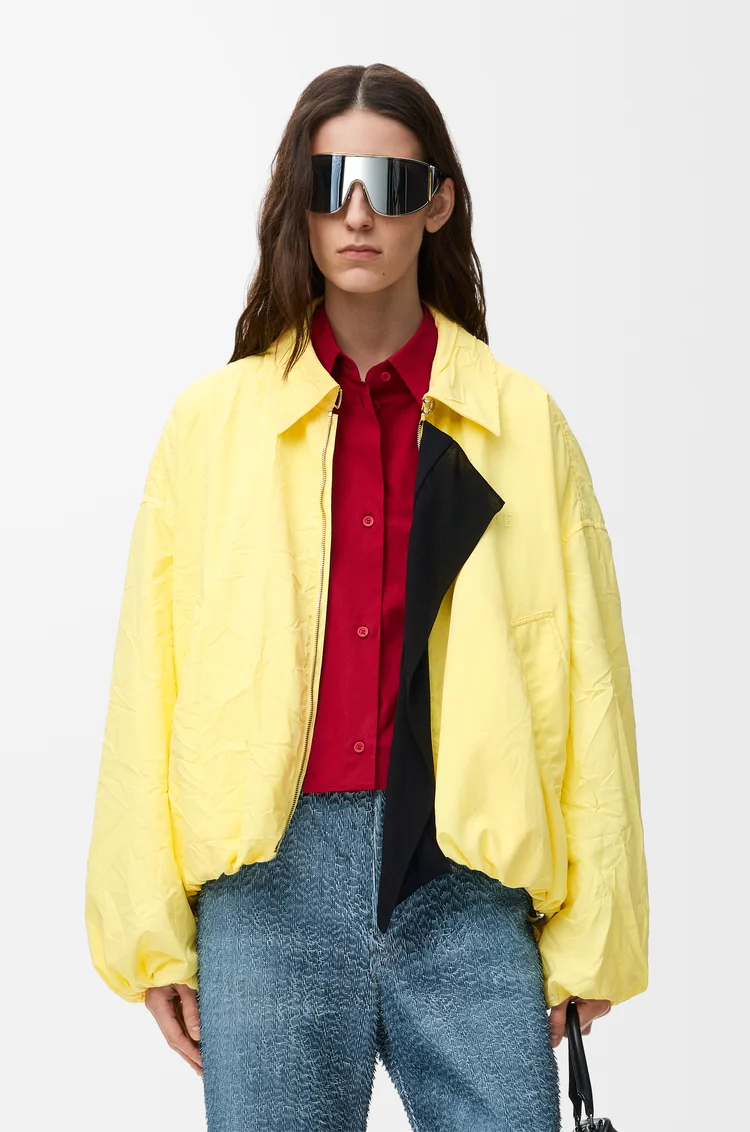 LOEWE Chaqueta en tejido técnico Amarillo Claro