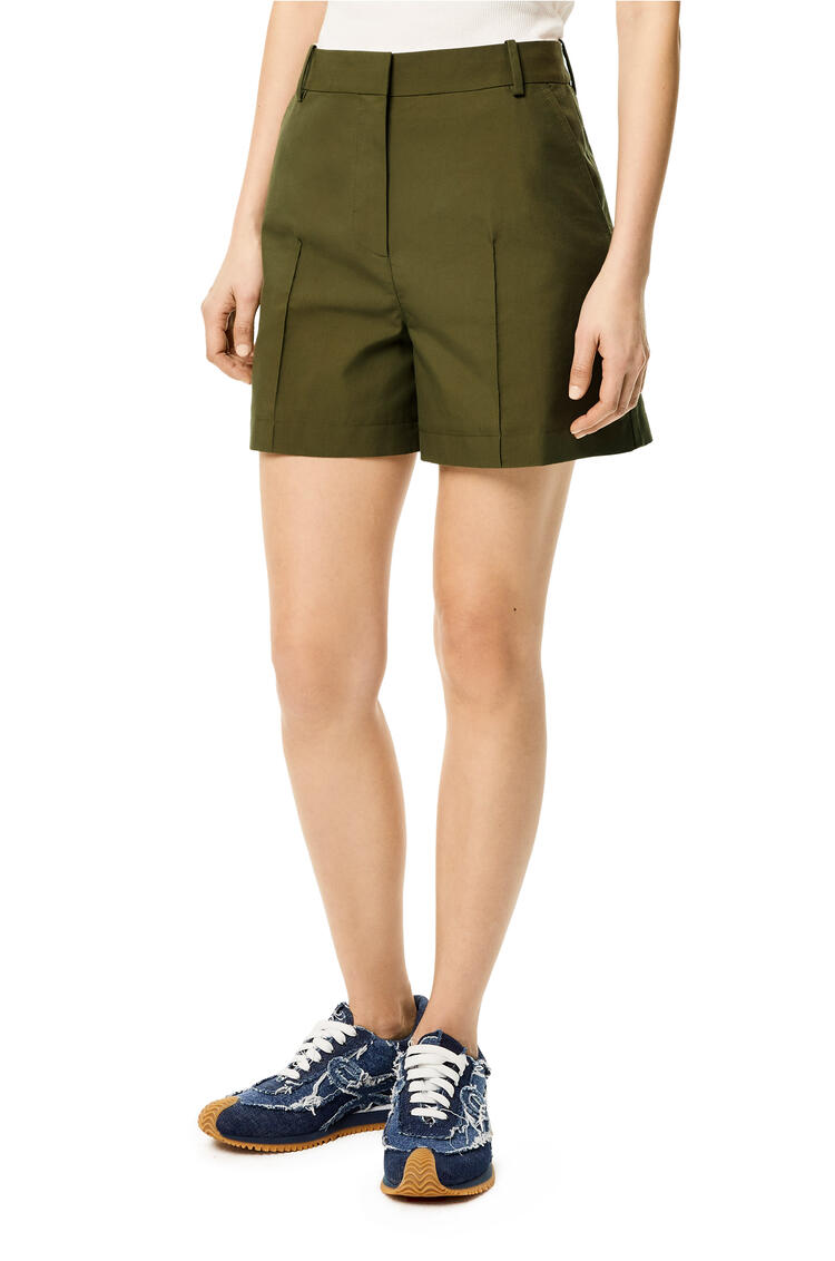 LOEWE Cargo shorts in cotton Dry Green