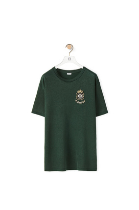 LOEWE アナグラム クレスト Tシャツ (ヘンプ&コットン) フォレストグリーン plp_rd