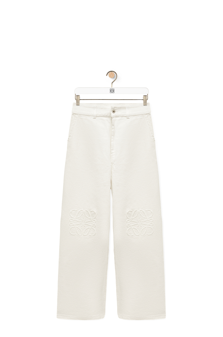 LOEWE Anagram baggy jeans in denim White