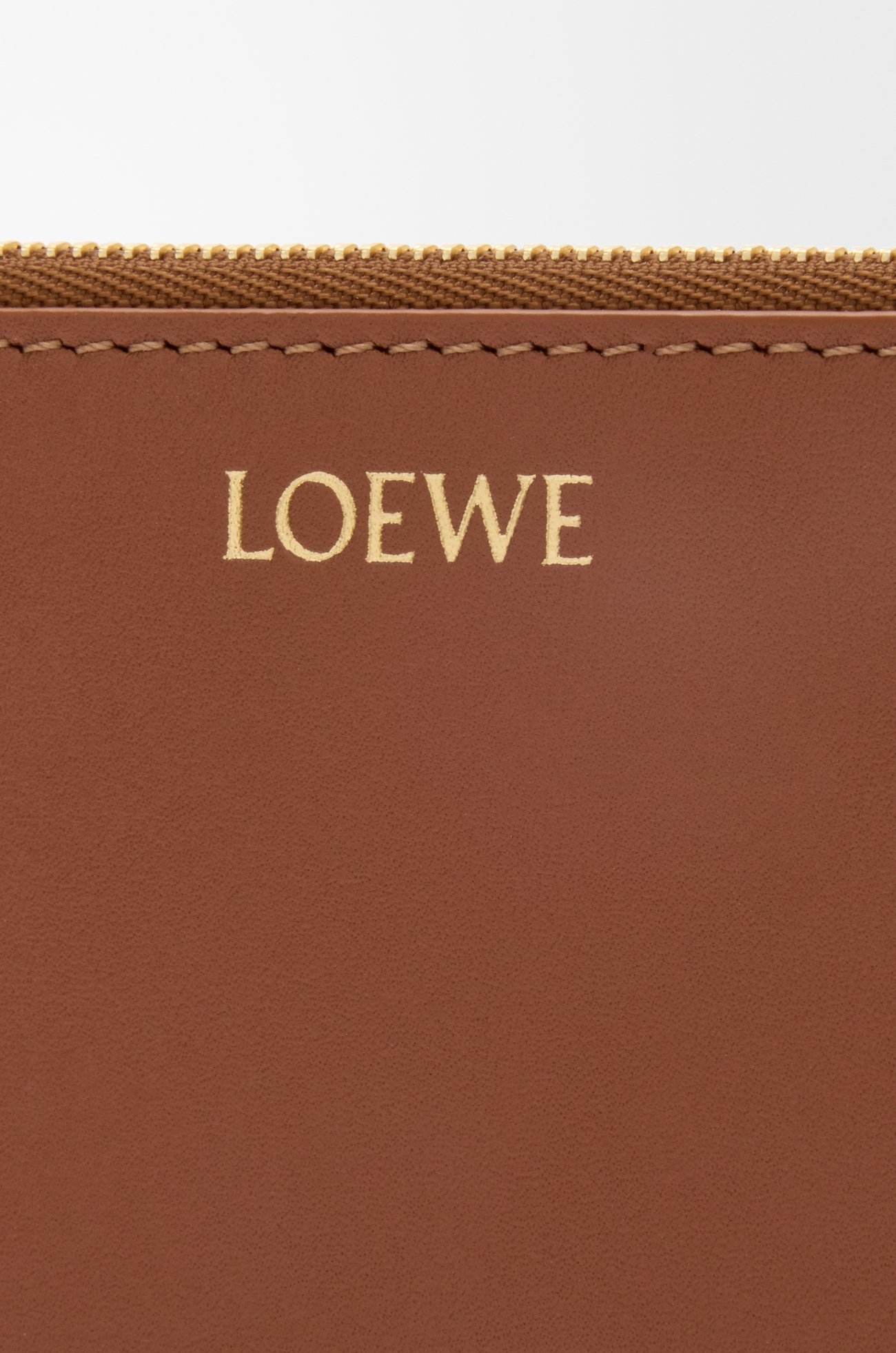 LOEWE Knot coin cardholder in shiny nappa calfskin Tan/Papaya