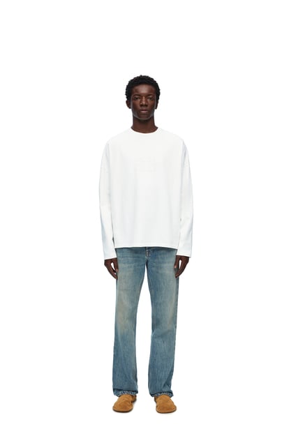 LOEWE Loose fit long sleeve T-shirt in cotton White plp_rd