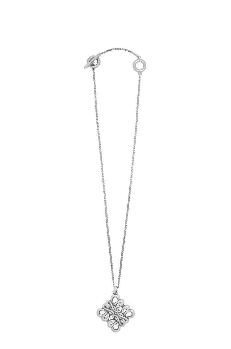 LOEWE Small pendant necklace in sterling silver 銀色