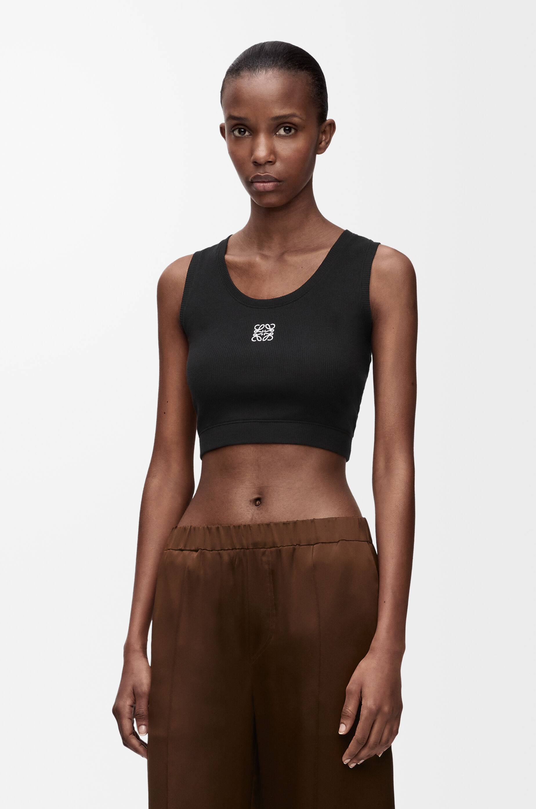 LOEWE クロップドアナログタンクトップ