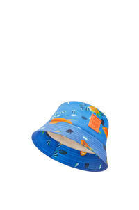 LOEWE Sombrero de pescador en lona Azul