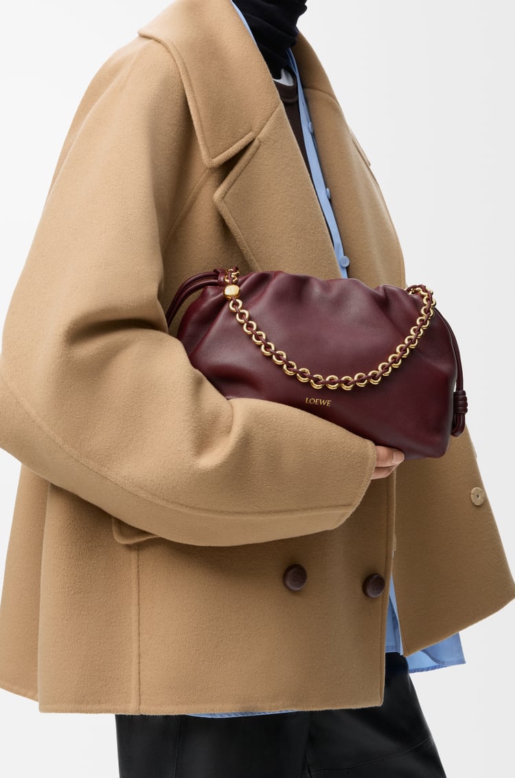 LOEWE フラメンコパース（メローナパラム） ダークバーガンディ