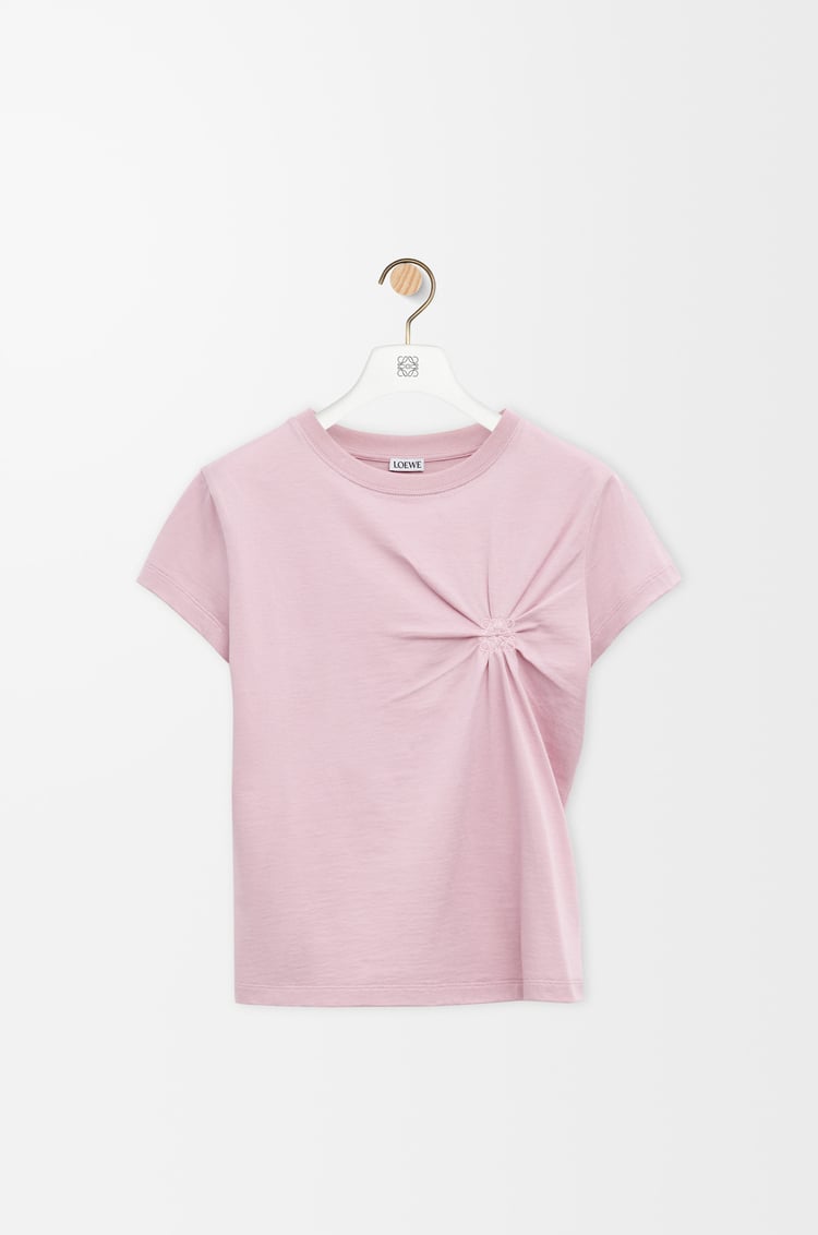 LOEWE Small fit T-shirt in cotton and viscose Pink