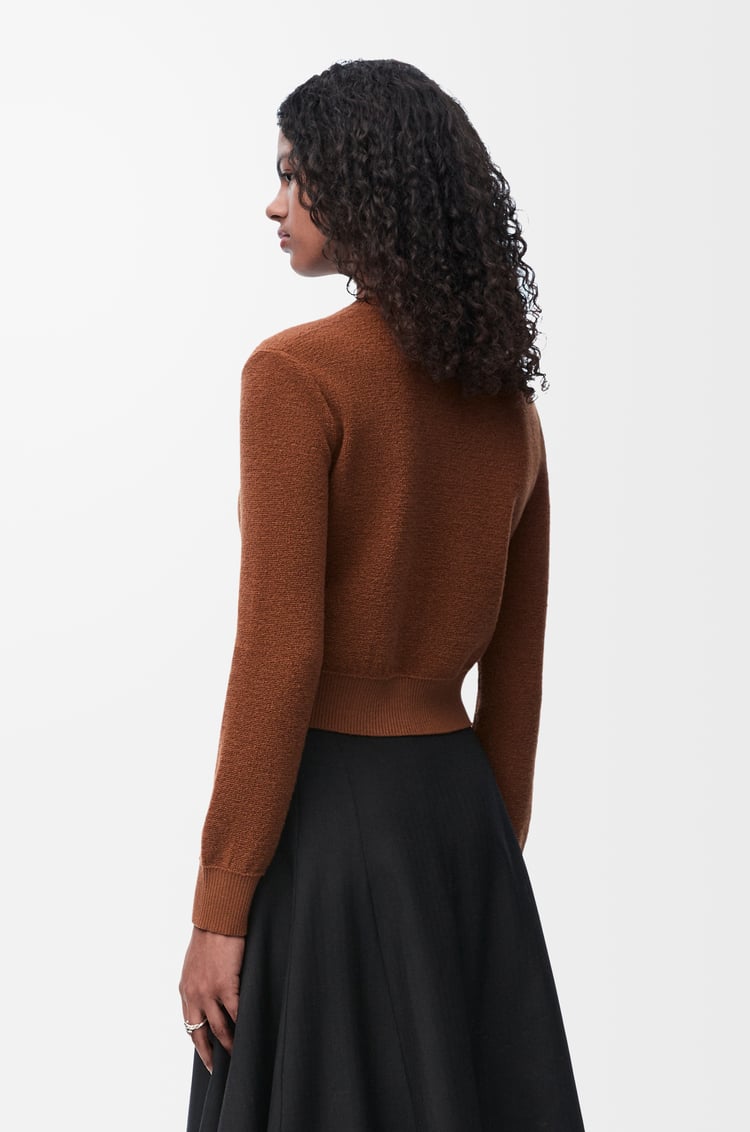 LOEWE Anagram sweater in wool Brown