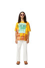 LOEWE Camiseta en algodón con estampado de palmeras Blanco Suave/Multicolour pdp_rd