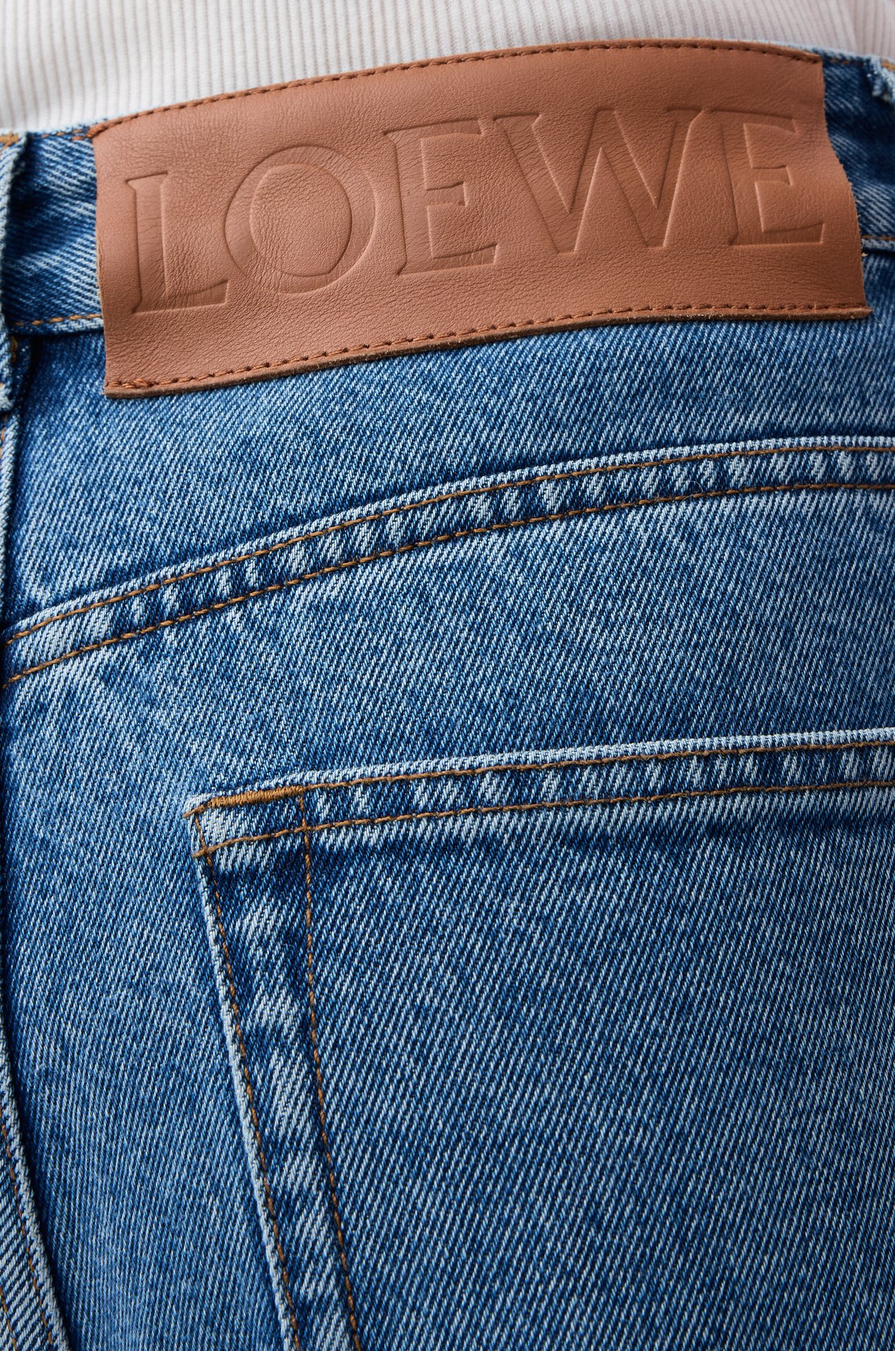 LOEWE Pantalón vaquero holgado Anagram en denim Azul Vaquero