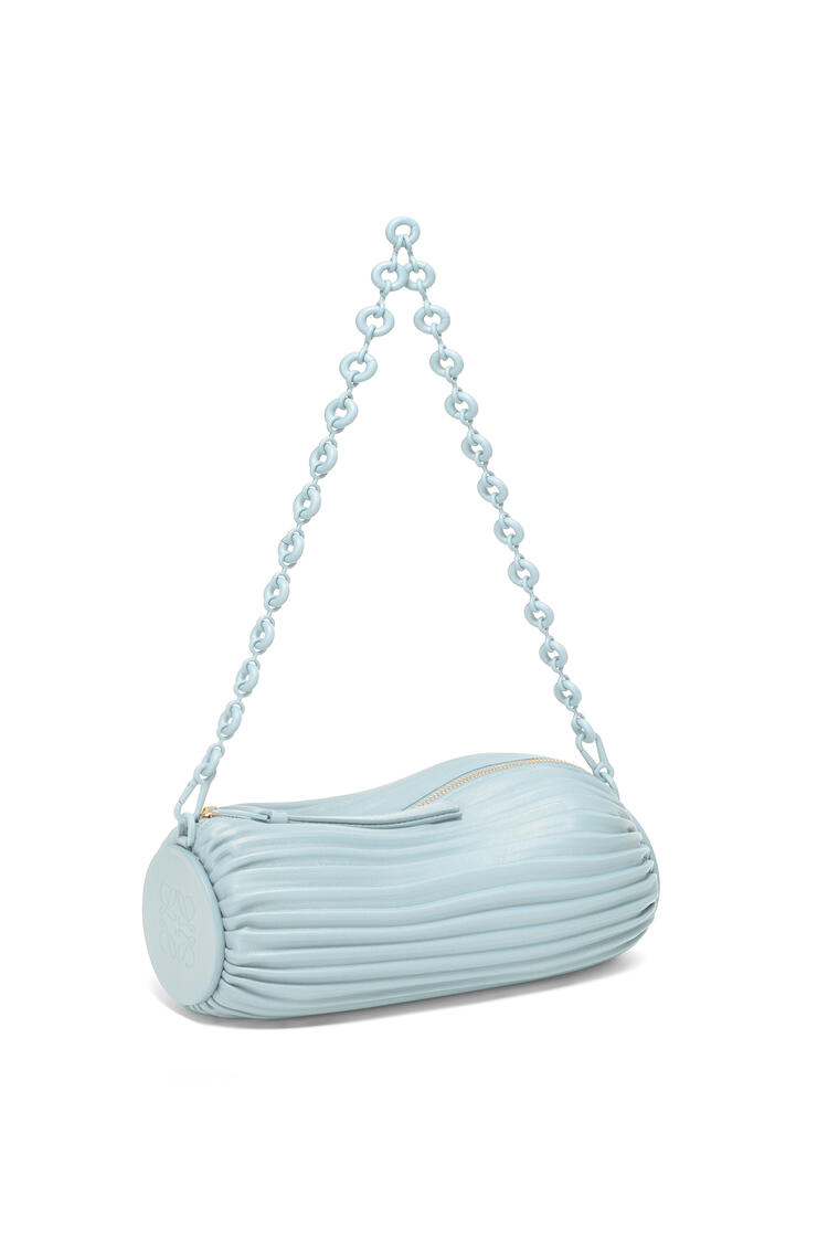 LOEWE Bracelet褶皺小羊皮手環包 Aquamarine