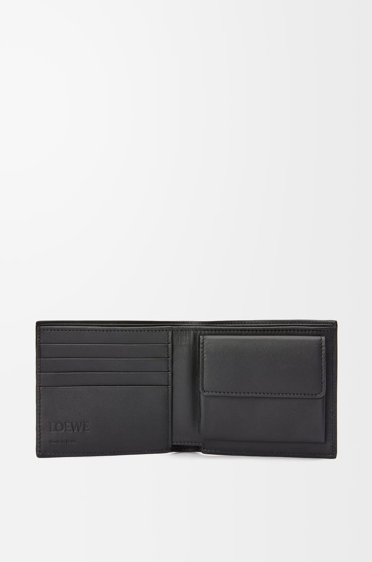 LOEWE Cartera con dos pliegues y monedero en piel de ternera Antracita