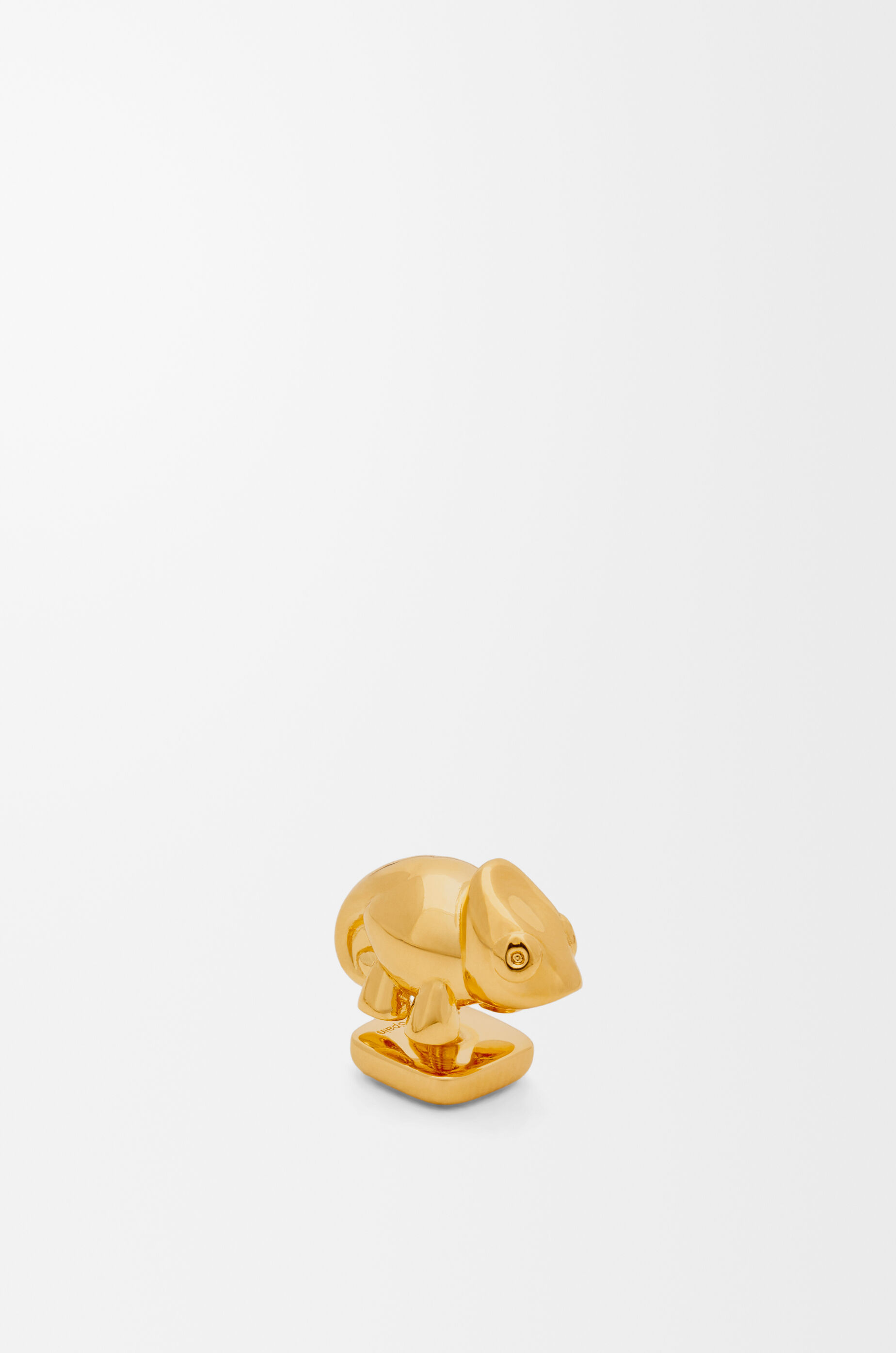 Chameleon pin in brass Gold - LOEWE International official website