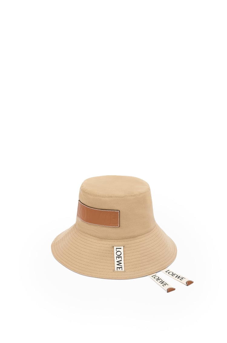 LOEWE 帆布漁夫帽 沙色