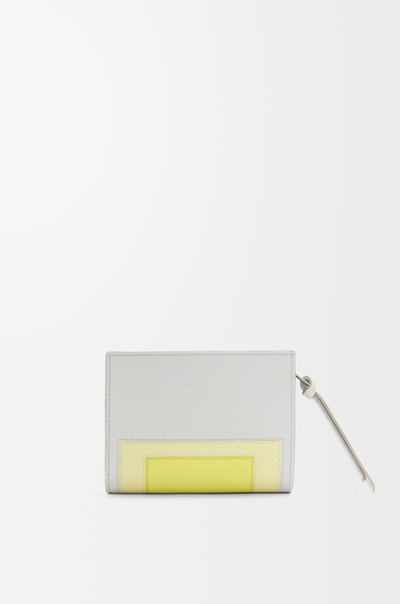 LOEWE Compact wallet in nappa calfskin Pale Grey/Light Citrine