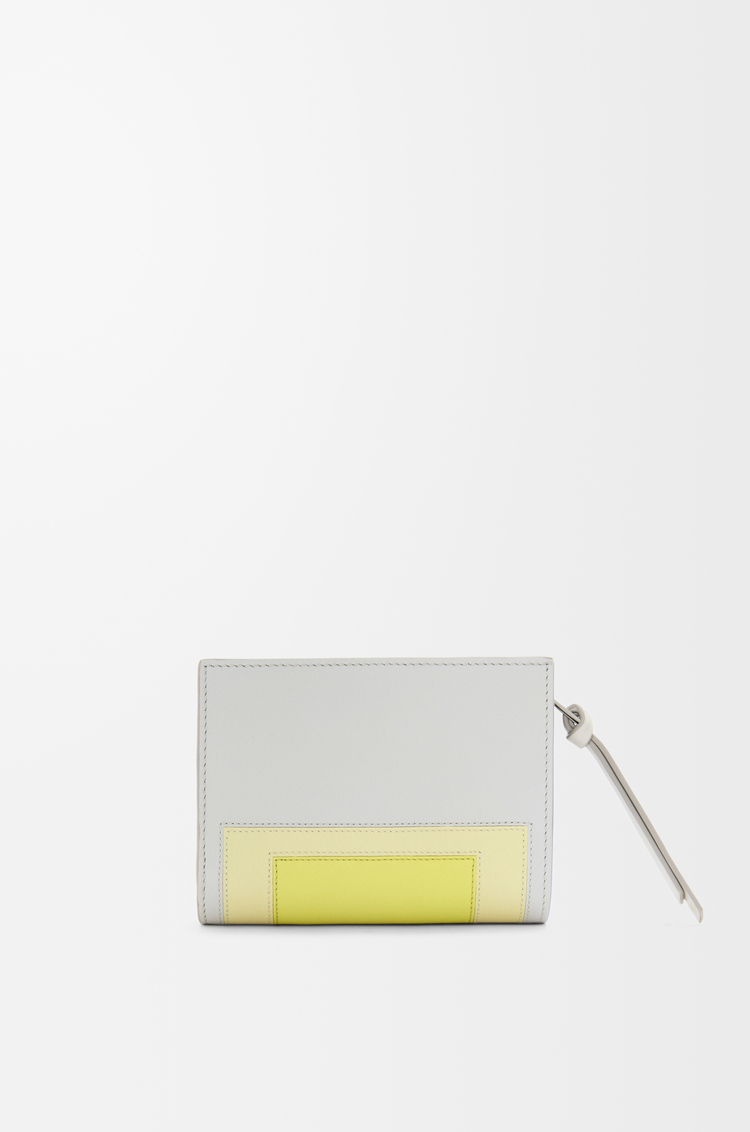 LOEWE Compact wallet in nappa calfskin Pale Grey/Light Citrine