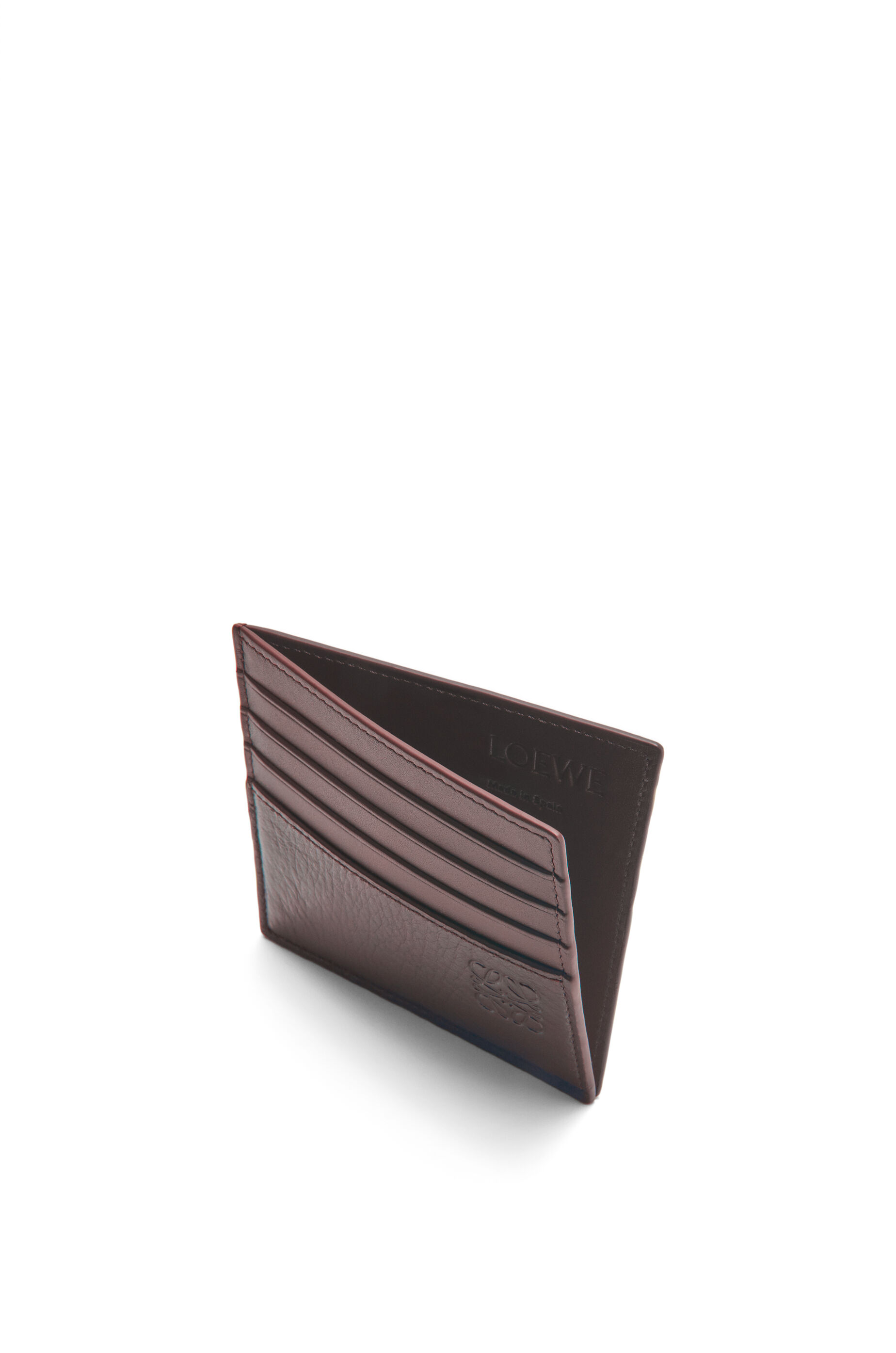 Open cardholder in deerskin