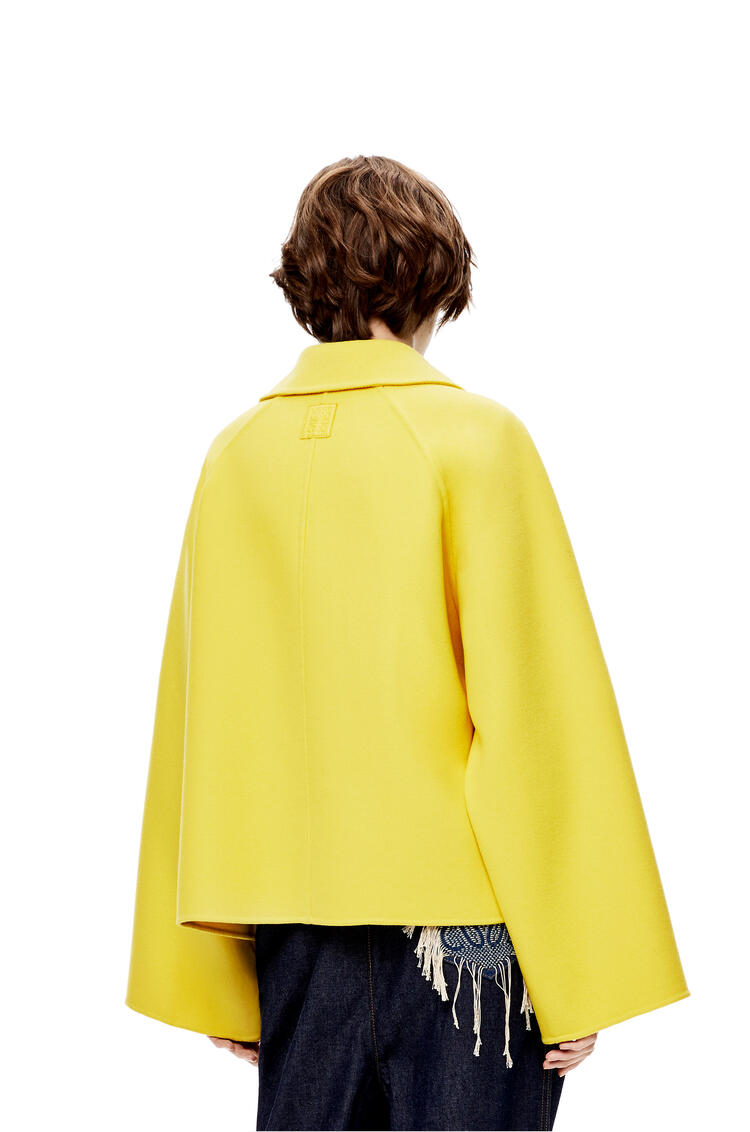 LOEWE Short jacket in wool and cashmere Yellow pdp_rd