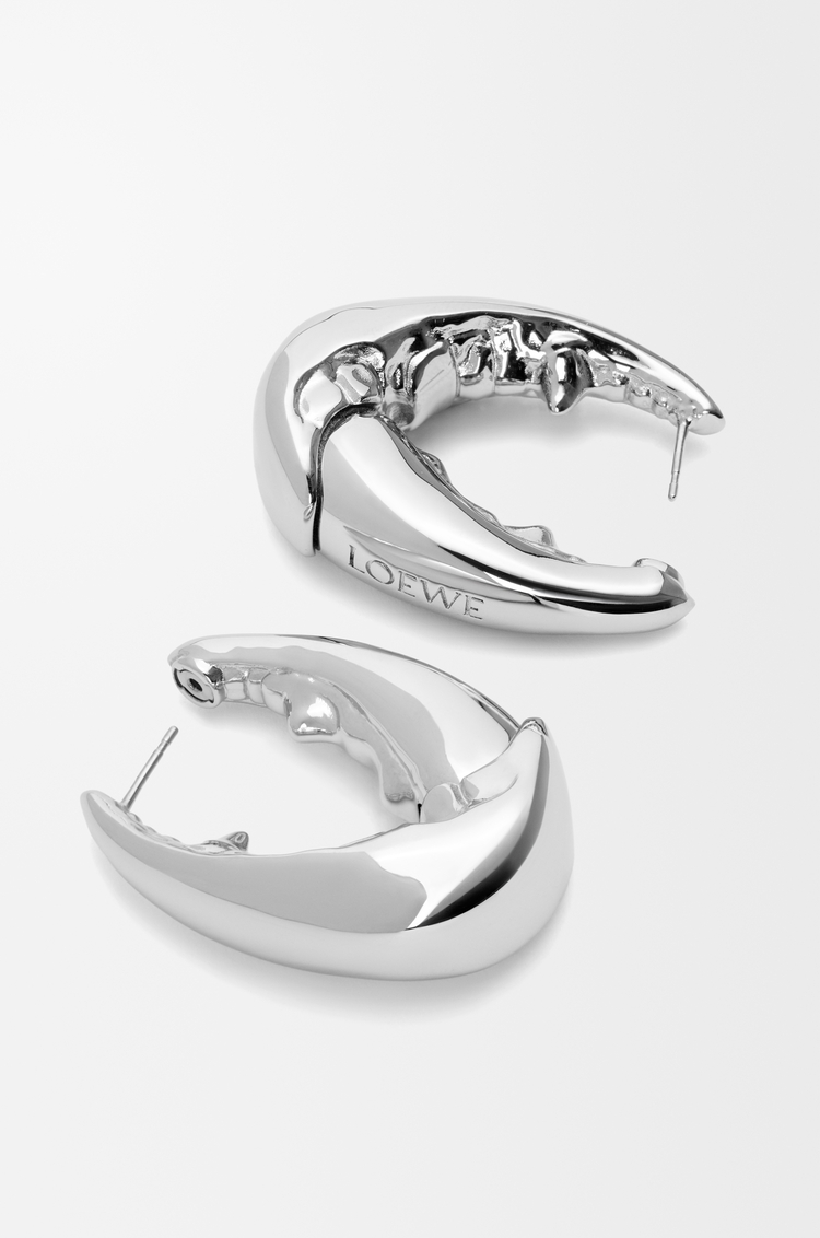 LOEWE Claw earrings Silver