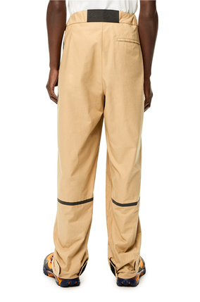 LOEWE Bi-colour pocket trousers in organic cotton Chestnut/Black plp_rd