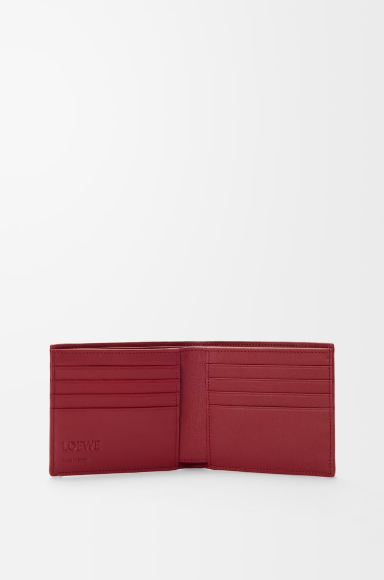 LOEWE 바이폴드 지갑 - 클래식 카프스킨 번트 레드