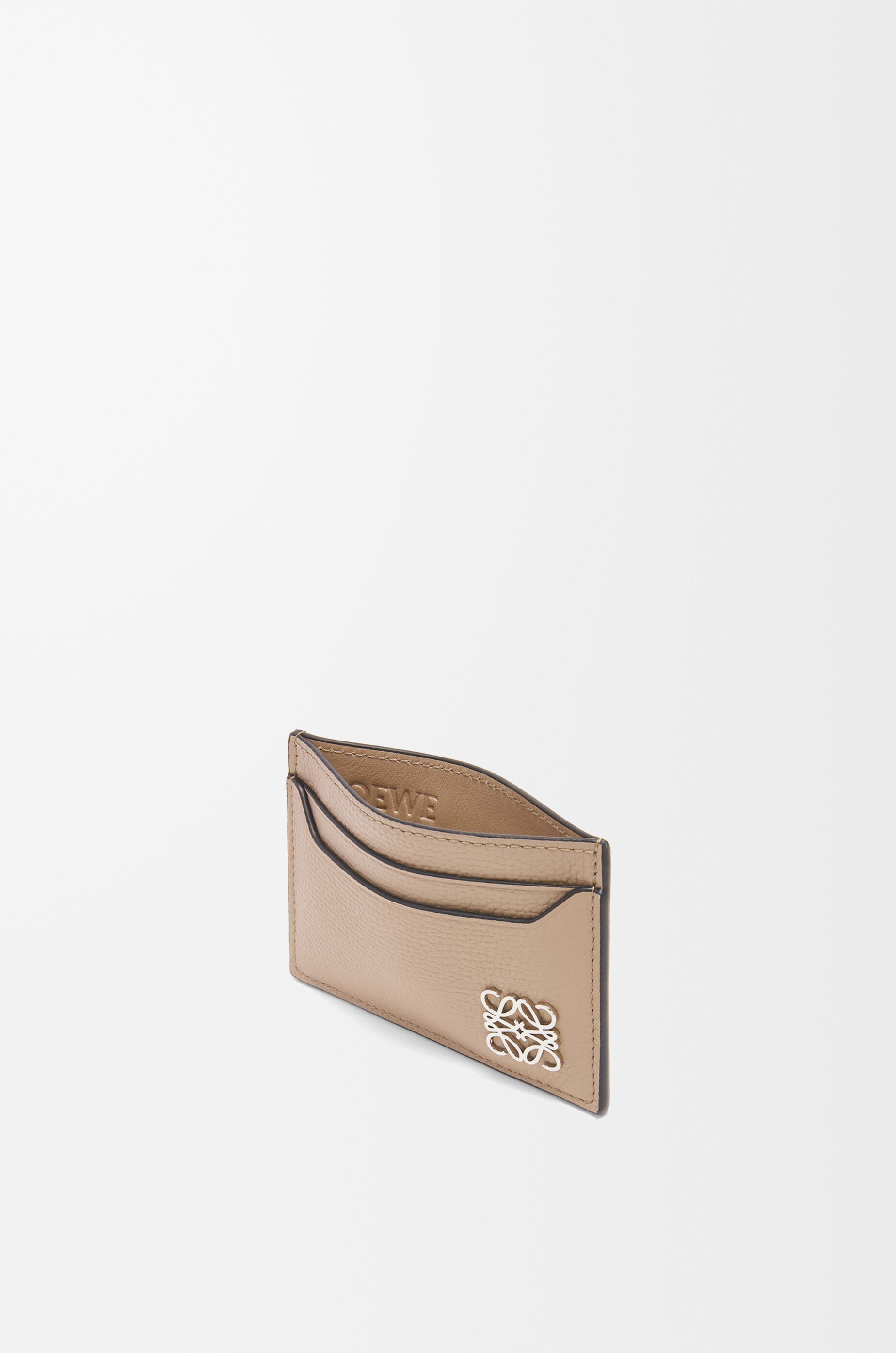 アナグラム プレーン カードホルダー（ペブルグレインカーフ） サンド - LOEWE