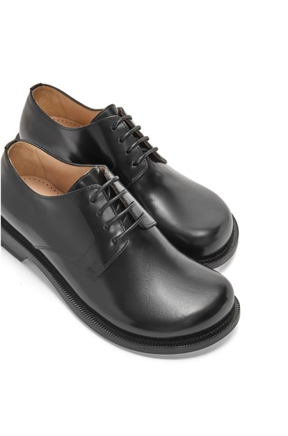 LOEWE Campo derby shoe in brushed calfskin 黑色 plp_rd