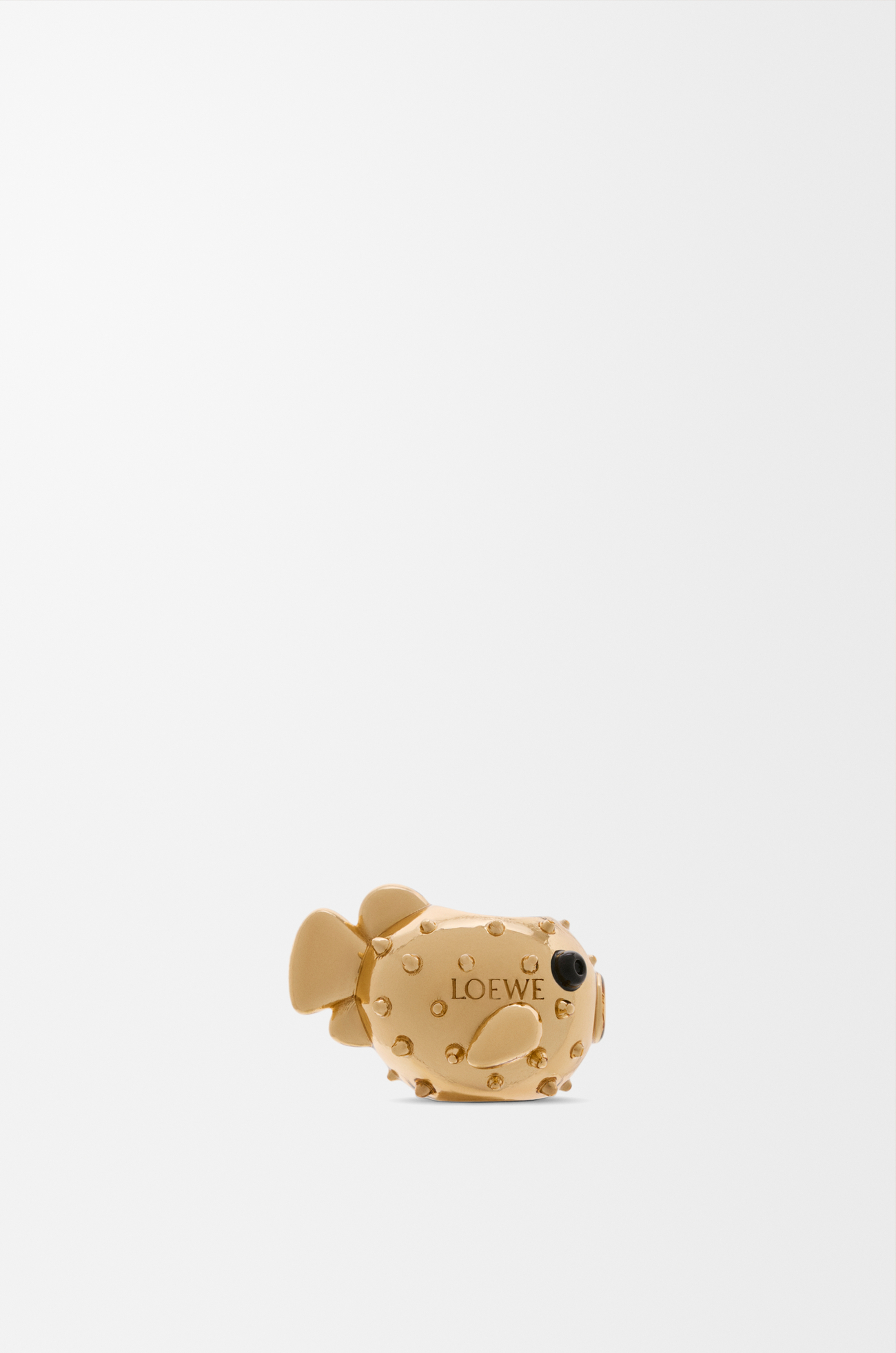 LOEWE Dado Puffer Fish en metal Dorado