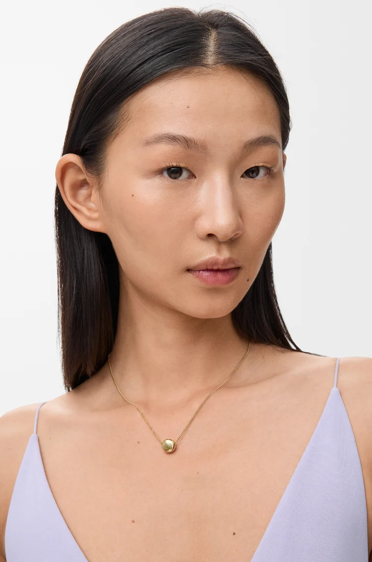 LOEWE ペブル ネックレス（スターリングシルバー） ゴールド