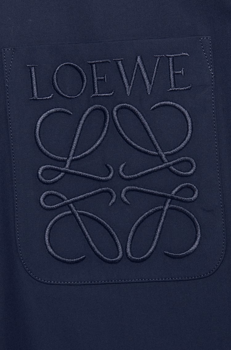 LOEWE Shirt in cotton Navy Blue