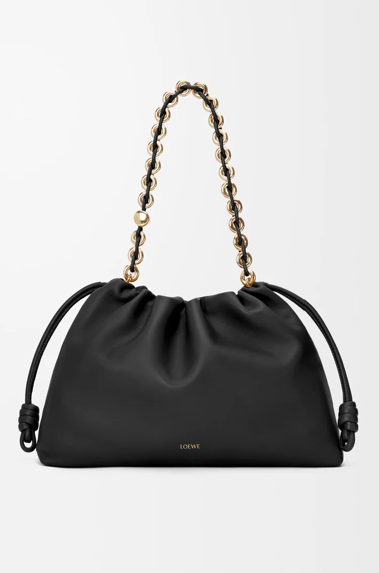 LOEWE Grand Flamenco purse en cuir d'agneau nappa doux Noir