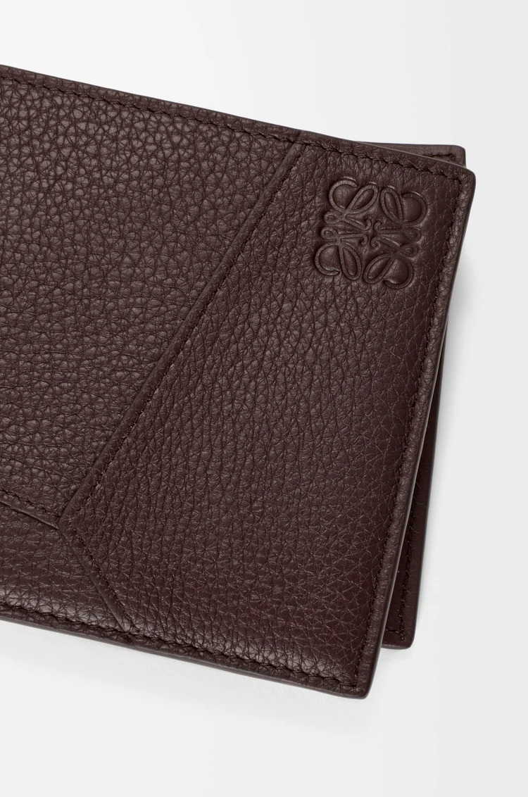 LOEWE パズル バイフォールド コインウォレット（サプルグレインカーフ） チョコレート
