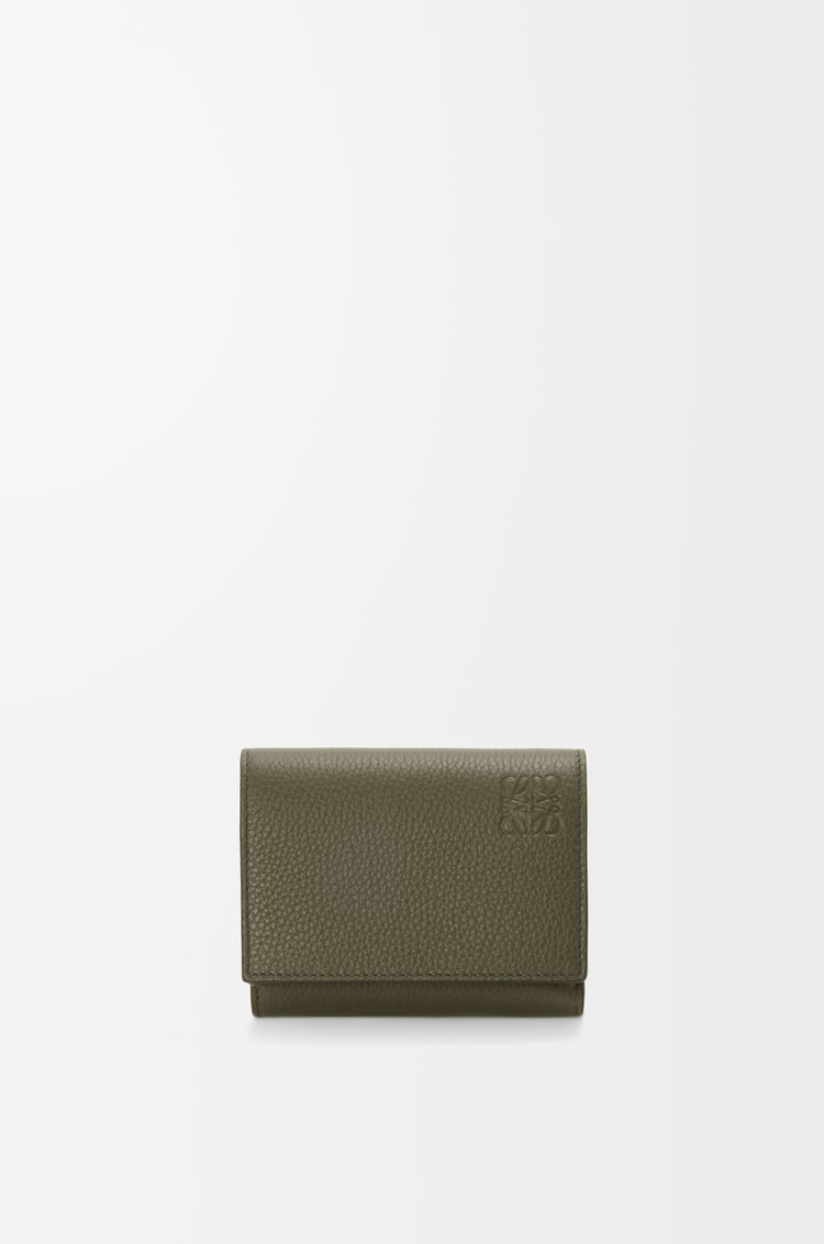 LOEWE トライフォールド ウォレット（ソフトグレインカーフ） カーキグリーン