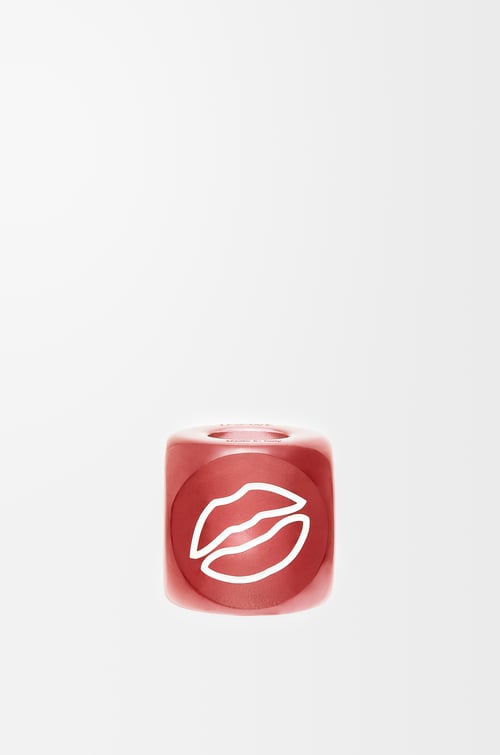 LOEWE Big Desire dice in acrylic Deep Red