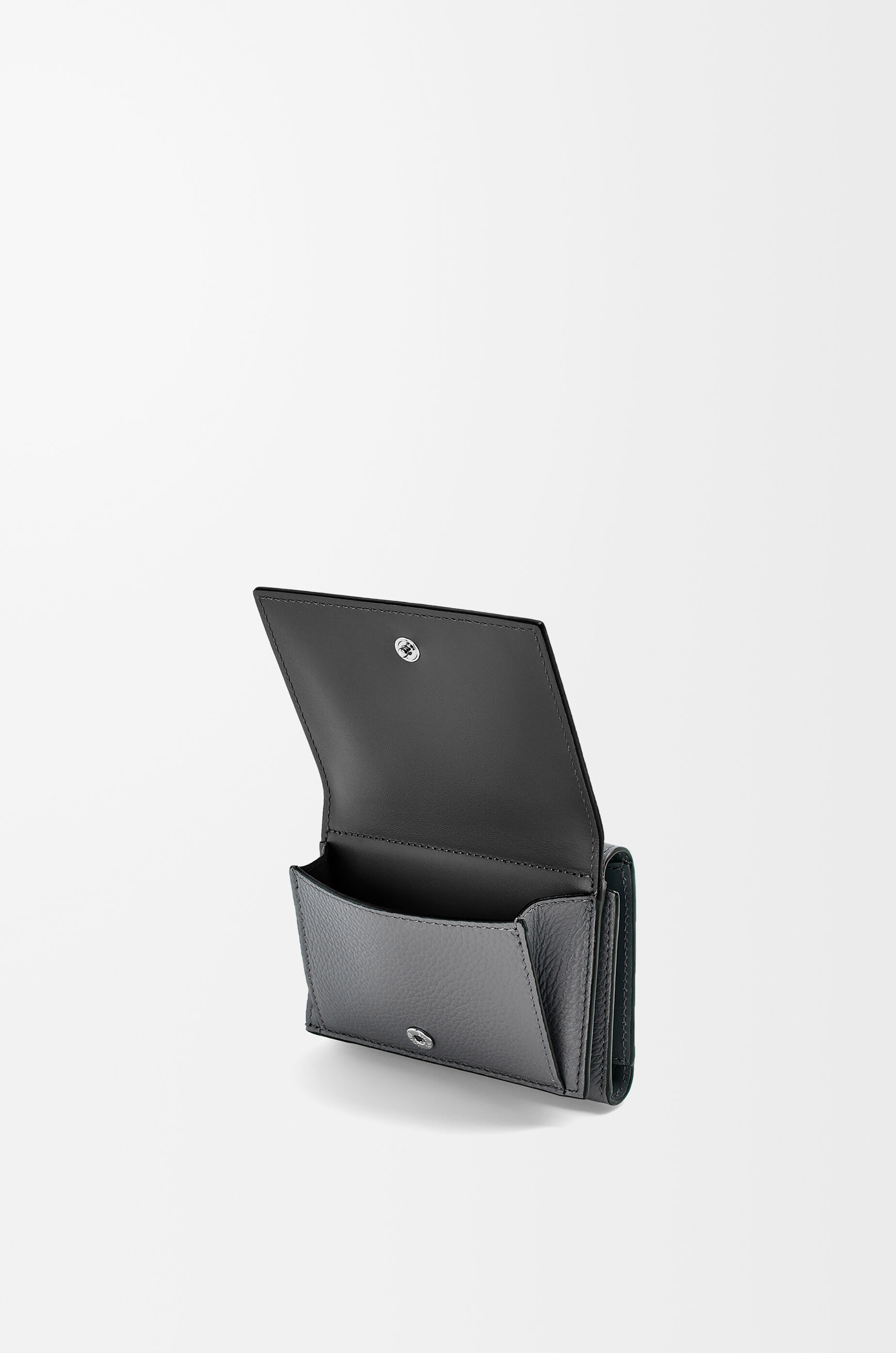 トライフォールド ウォレット（ソフトグレインカーフ） グレー - LOEWE